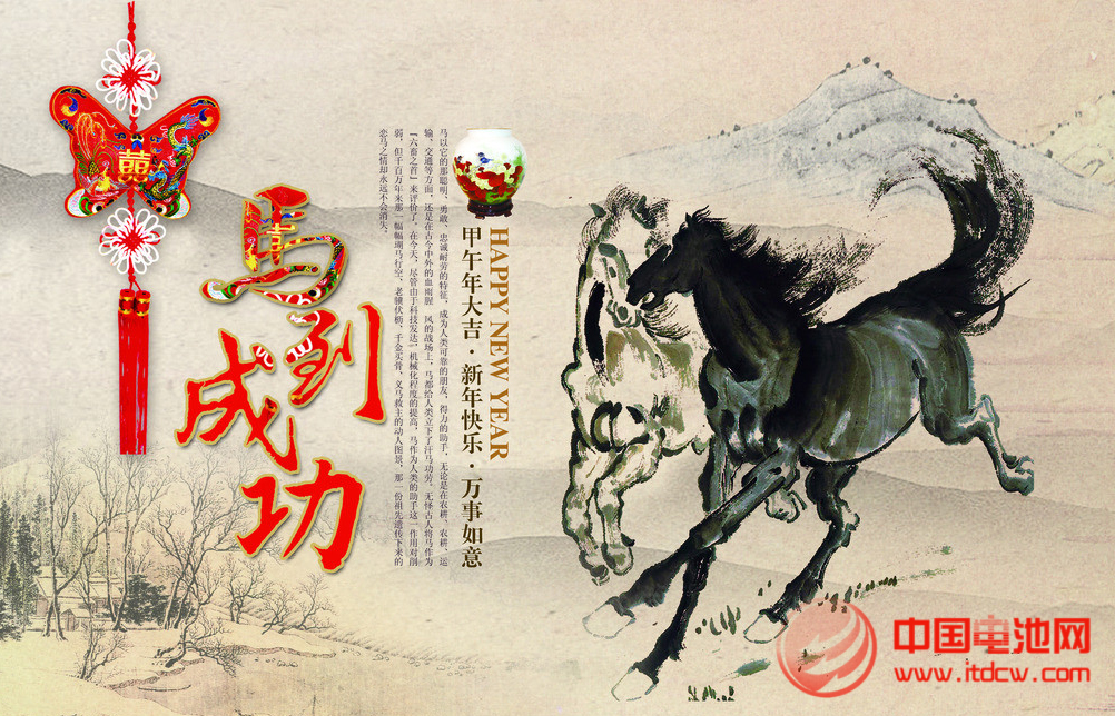 中國電池網 馬年祝福