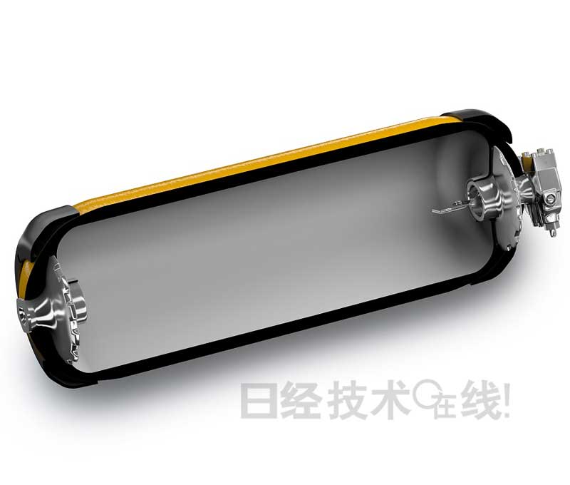 豐田“MIRAI”高壓儲(chǔ)氫罐的碳纖維用量減少4成
