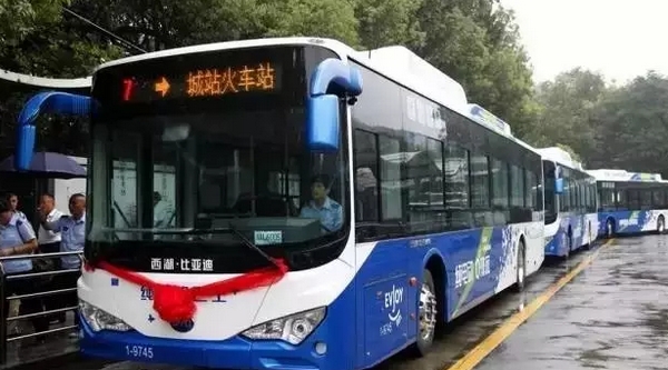 比亞迪成杭州電動(dòng)公交市場(chǎng)老大 750輛新一代車型投運(yùn)