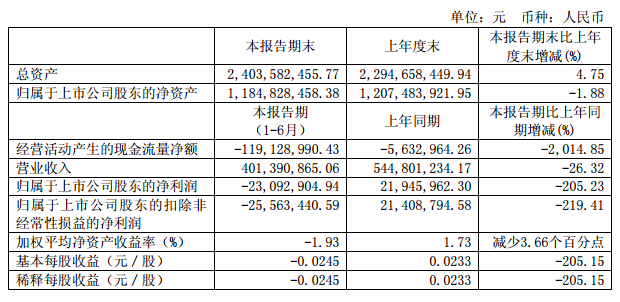 盛和資源：上半年業(yè)績虧損2309萬 稀土下游產(chǎn)業(yè)需求疲軟
