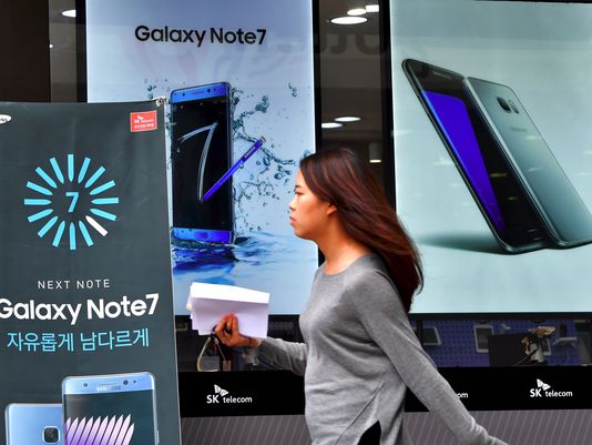 三星Note 7手機(jī)戶外宣傳廣告