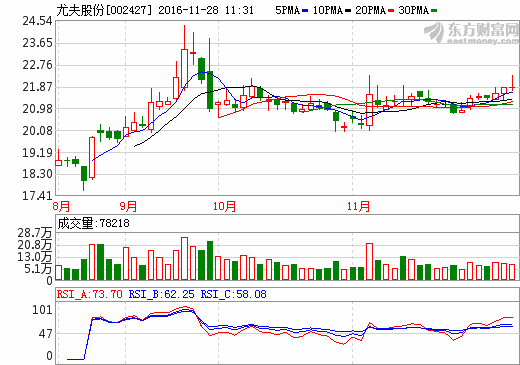 尤夫股份加碼3億元 加速打造新能源業績新引擎