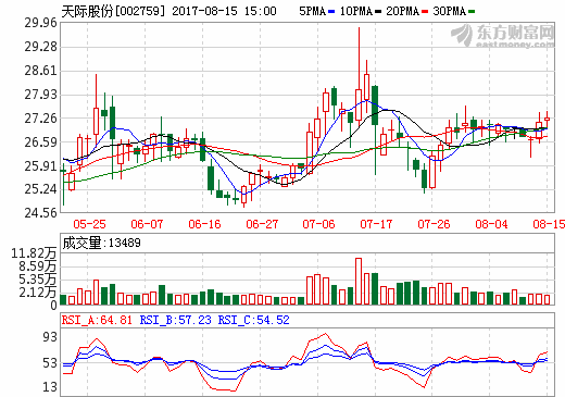 天際股份上半年營收4.61億元 新泰材料生產六氟磷酸鋰849噸