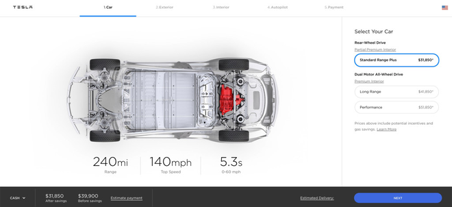 特斯拉再調(diào)價 Model 3所有車型上漲400美元 特斯拉再調(diào)價 Model 3所有車型上漲400美元