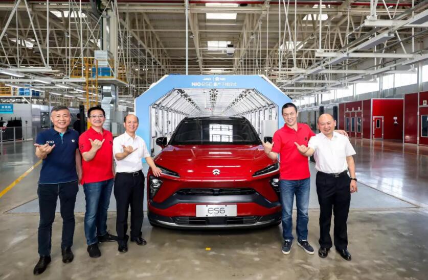 蔚來汽車獲100億人民幣投資 ES6量產(chǎn)下線將于6月下旬交付