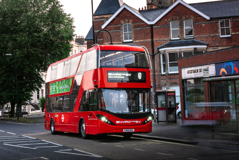 BYD ADL Enviro400EV純電動(dòng)雙層大巴 圖片來源：企業(yè)供圖