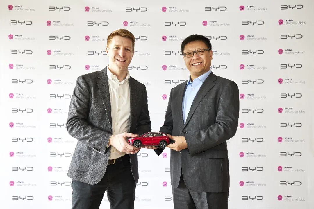 5000輛！比亞迪與英國Octopus EV簽署電動汽車采購協議
