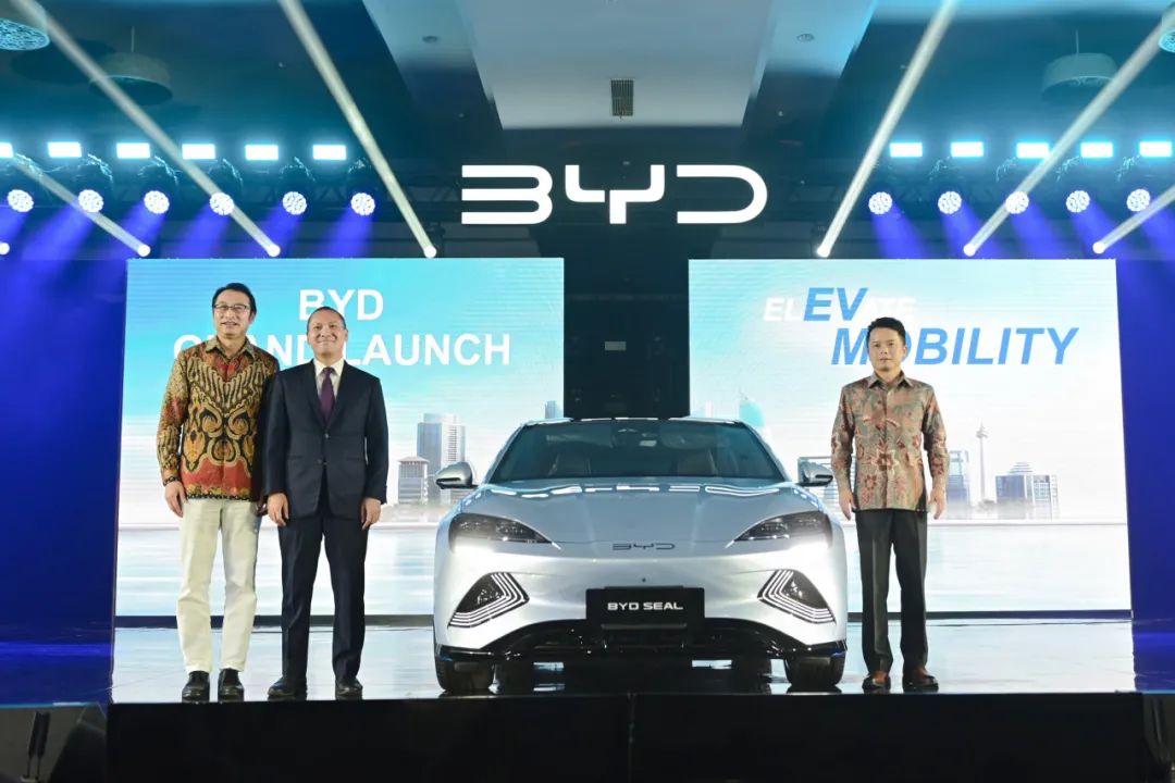 比亞迪攜三款純電車型首登印度尼西亞乘用車市場(chǎng)