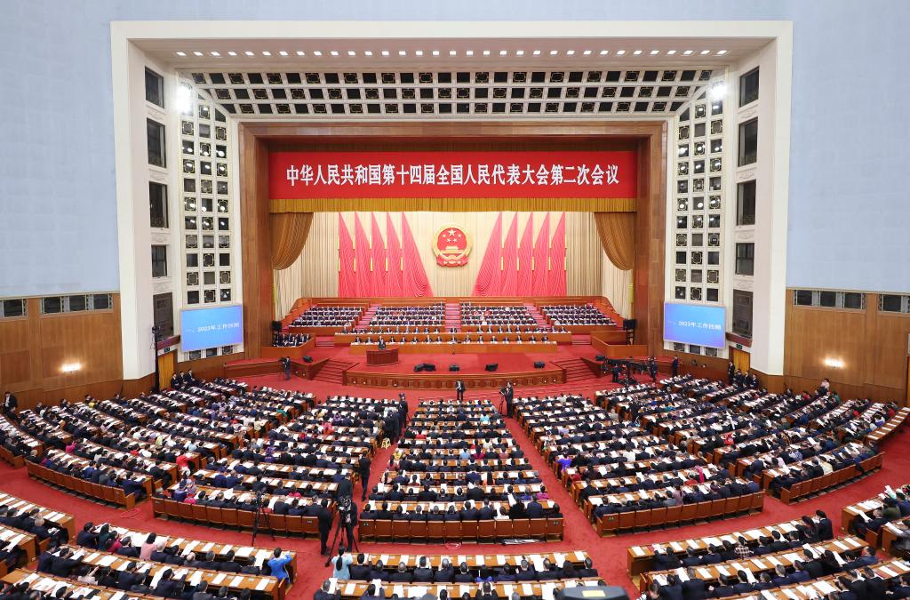 十四屆全國人大二次會議 圖/新華社記者 丁海濤