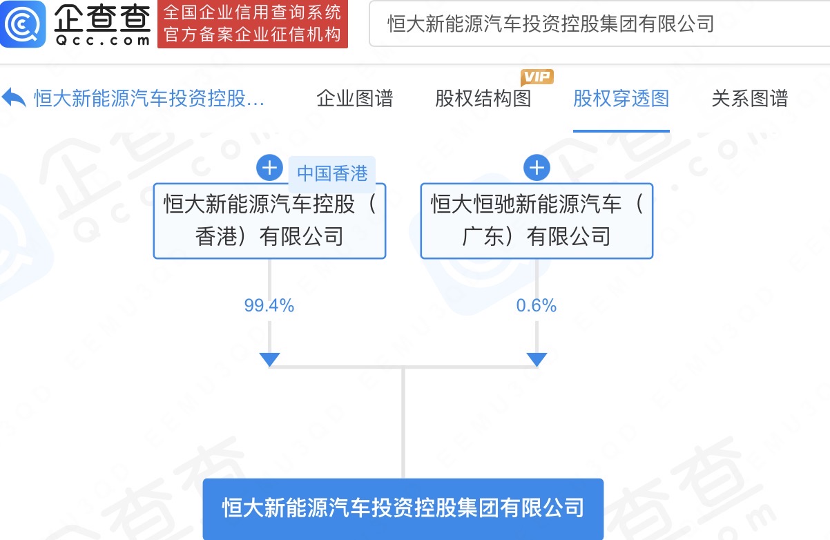恒大新能源汽車投資控股集團有限公司