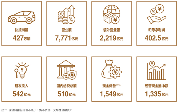 比亞迪2024年財(cái)報(bào)核心經(jīng)營數(shù)據(jù)